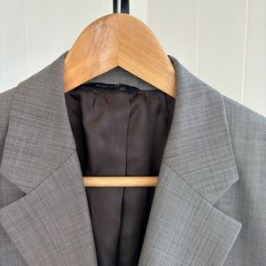 Banana Republic Factory Gray Wool Blend 3 Button Sport Coat Blazer Mens 46L